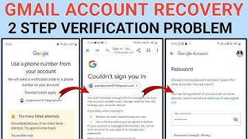 Google account recovery 2step verification problem | Gmail Account Recovery 2step verification |