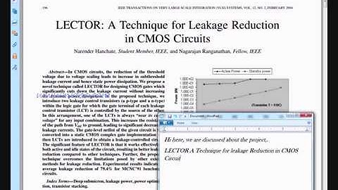 LECTOR: A Technique for Leakage Reduction in CMOS Circuits