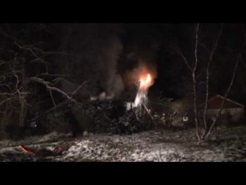 7:45 PM - 12/31/2009 - (Carbon County - Lower Towamensing Township, PA) An elderly women lost her home to fire on a snowy New Years Eve. Marie Gemeinhardt of 1200 Hahns Dairy Road escaped the blaze with her four dogs. She had no fire insurance to cover the loss. The fire may have been started by a electric ceramic heater in the bedroom. She said she saw her bed on fire and got out of the house with her pets. Fire departments from around the area battled the flames. Water had to be brought in by tanker because of the rural area. Fire departments on scene: Lower Towamensing Township, Palmerton, Aquashicola, Bowmanstown, Parryville, Franklin Township and Walnutport from Northampton county. The Palmerton Ambulance assisted at fire. Scene cleared 11:01 PM. Update 01/01/2009: An American Red Cross representative said Gemeinhardt was given food and clothing on Friday and is temporarily staying in an apartment in Palmerton.