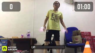 Cone knockout (Active Arcade Exercise Game)