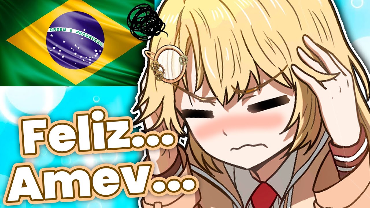 Fizeram ela falar português e se embolou toda...