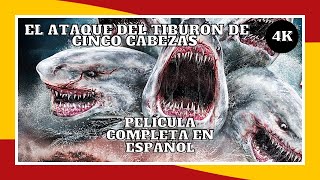El ataque del tiburón de cinco cabezas | 4K | Acción  | Película Completa en Español