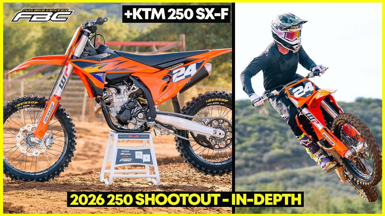 Протестированный на треке мотоцикл KTM 250 SX-F 2026 года