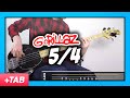 Gorillaz - 5/4 | Bass Cover with Play Along Tabs