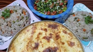 بنص كيلو بانيه عملنا سفرة كاملة رز بالدجاج ومكرونة نجرسكو