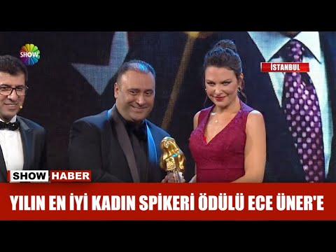 Yılın en iyi kadın spikeri ödülü Ece Üner'e