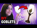 How to turn WINE GLASSES into FANTASY GOBLETS (easy DIY)