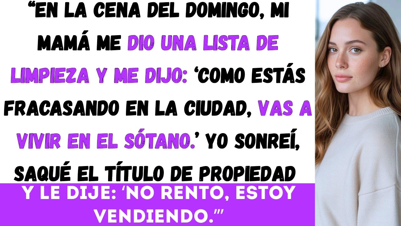 Mi mamá me gritó: ‘¡Vas a reprobar, vete a vivir al sótano!’ y yo le contesté: ‘No rento, estoy...