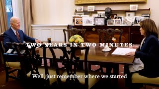 President Biden and Vice President Harris Reflect on the First Two Years of their Administration