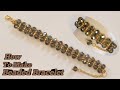 Simple and Elegant Beaded Bracelet 🖤🌼 | Beads Bracelet Tutorial @SaminabeadsCreation1 #beads