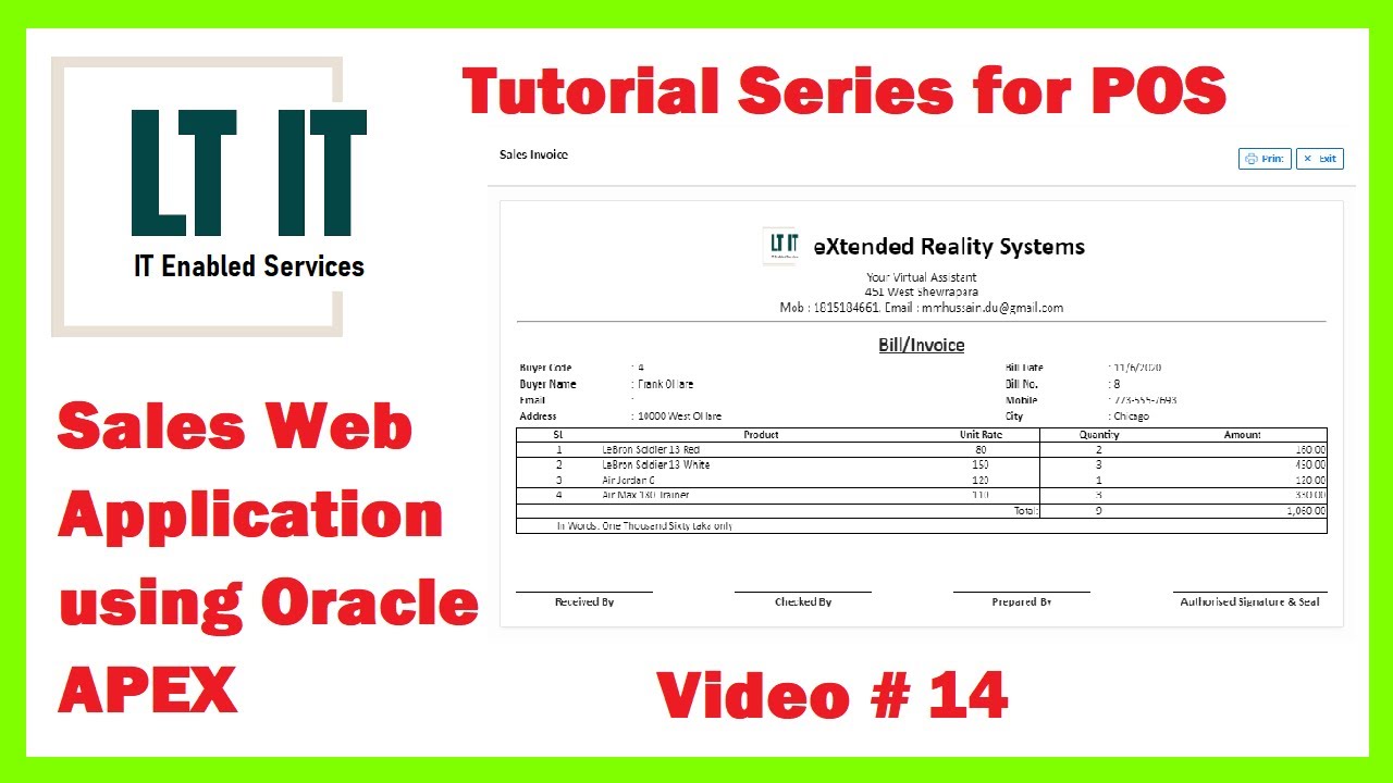 Oracle APEX Complete Project Tutorial # 14 Taking Orders-Professional ...
