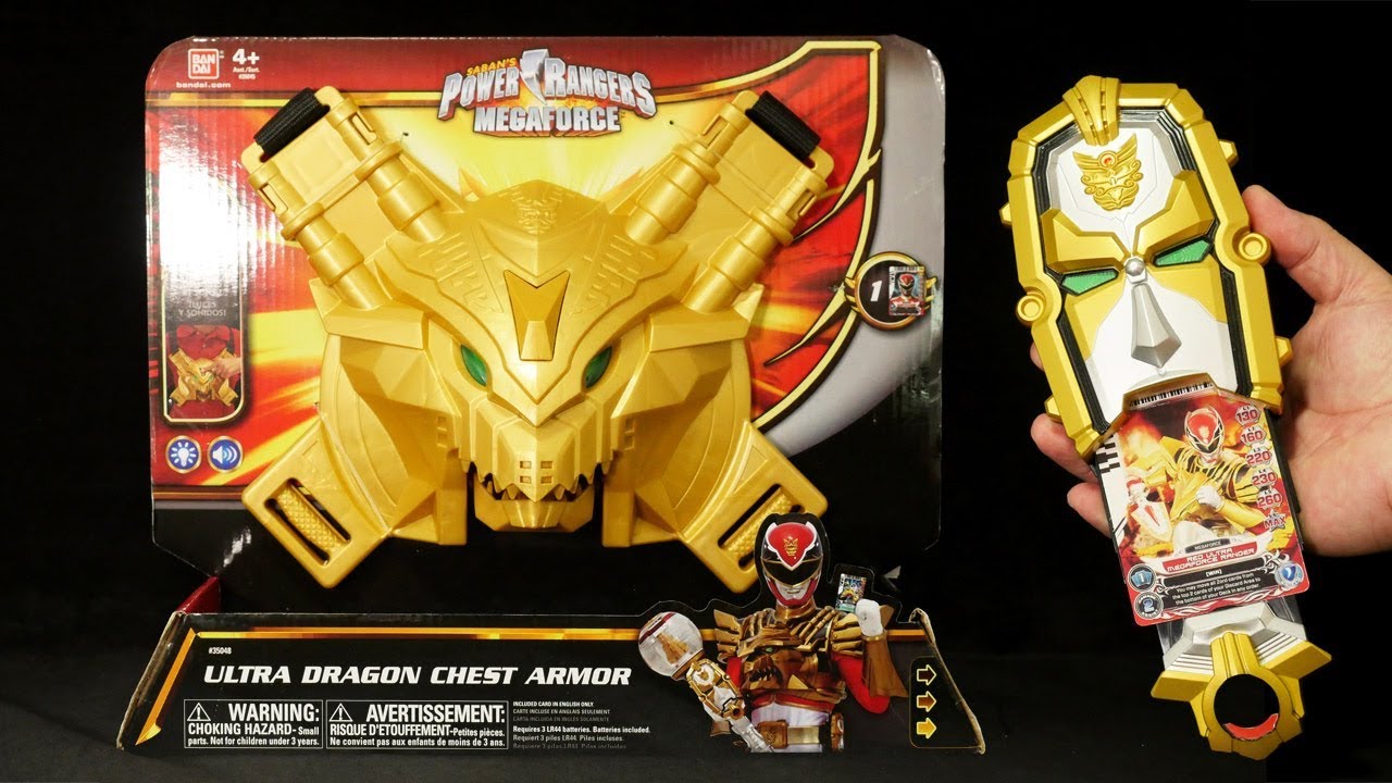 Power Rangers Megaforce Ultra Dragon Chest Armor ゴセイジャー パワーレンジャー メガフォース ウルトラドラゴンチェストアーマー Youtube