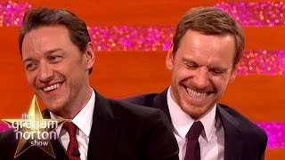 James McAvoy and Michael Fassbender Create Sexy Fan Art  The Graham Norton Show