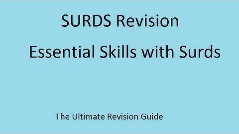 SURDS: How to multiply surds easily (5 golden rules for radicals) : essential GCSE revision
