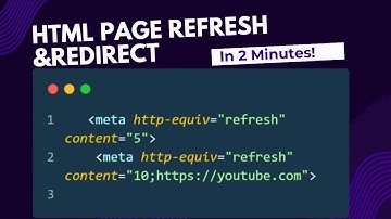 How To Auto Refresh & Redirect HTML Page | HTML Tutorial
