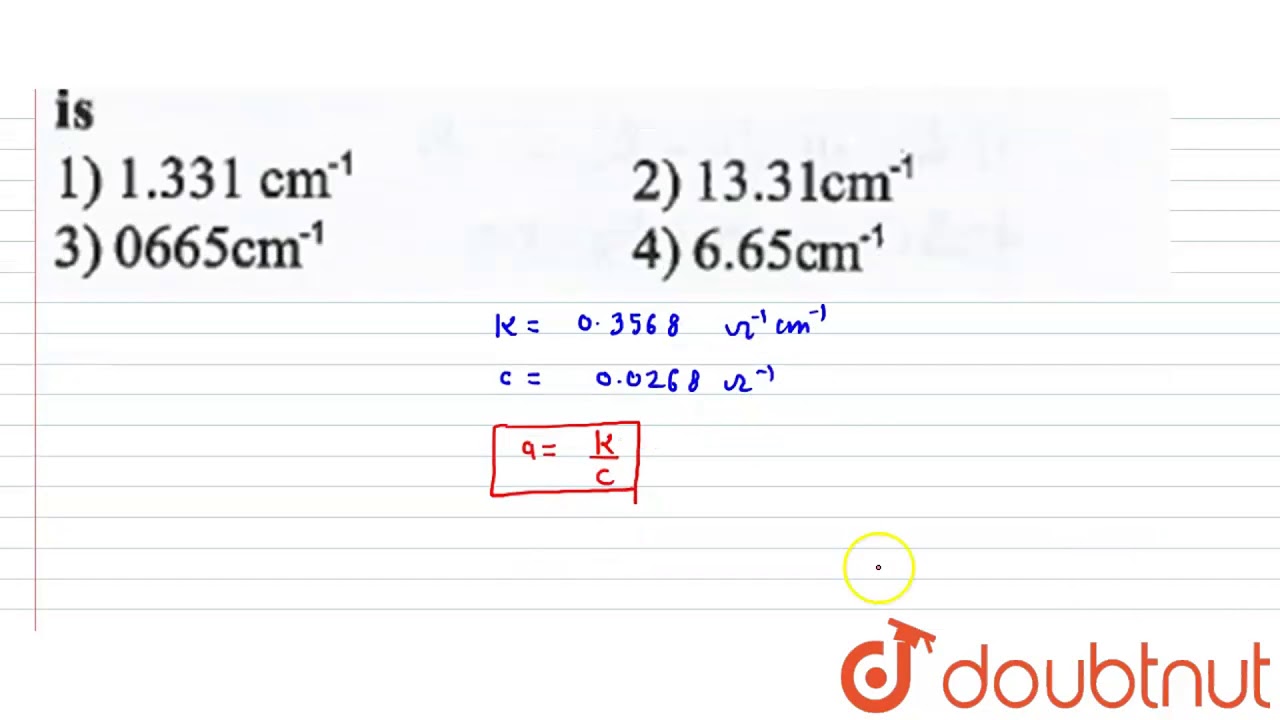 The Specific Conductance Of A Solution Is 0 3568 Ohm 1 Cm