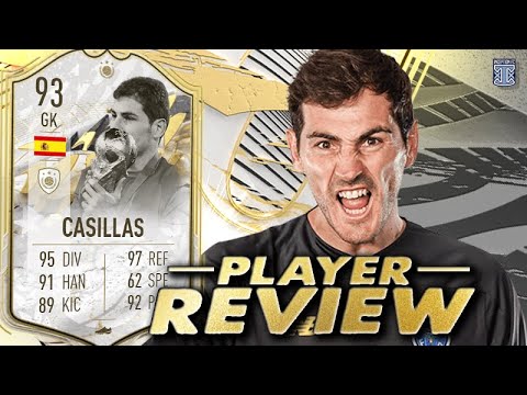 93 PRIME ICON MOMENTS CASILLAS PLAYER REVIEW - SBC PLAYER - FIFA 22 ULTIMATE TEAM