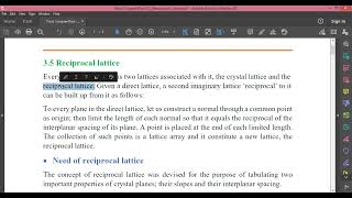 Solid State Physics-I Lecture 18 (2017-18)
