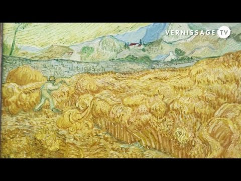 How Is The Original Van Gogh Landscape With Snow Framed?