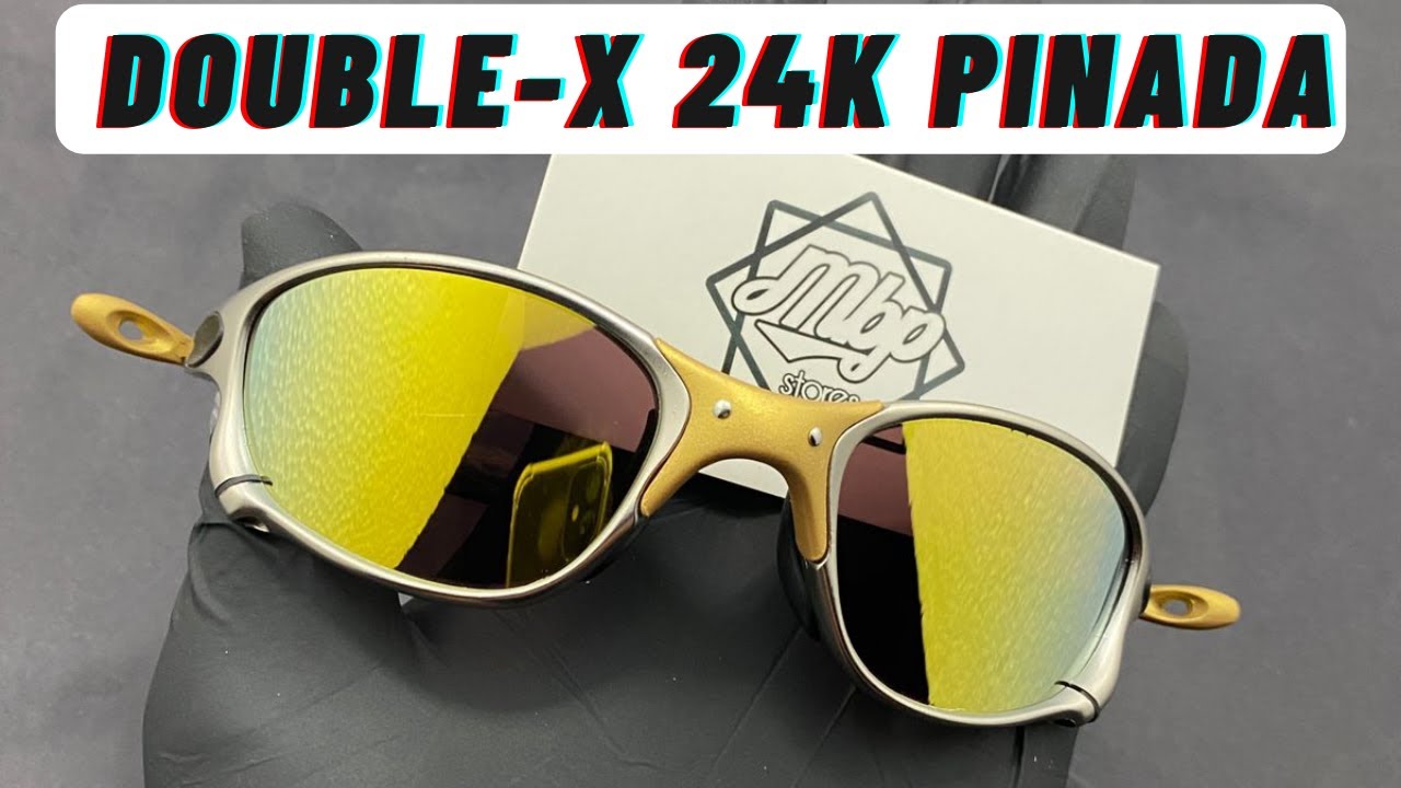 Óculos Oakley X-Metal DOUBLE Xx 24K PINADA! Comparativo com a PENNY 24K!  Linha Premium :) - YouTube