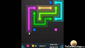 Flow Game Level - 353 [8x8] Mania Connect the Dots