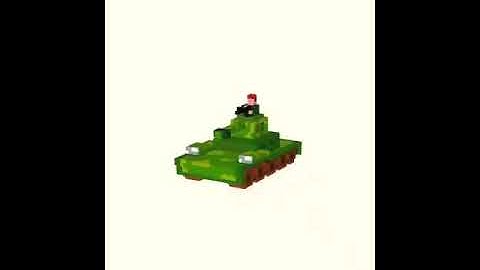 The tank| 3D pixel art animation