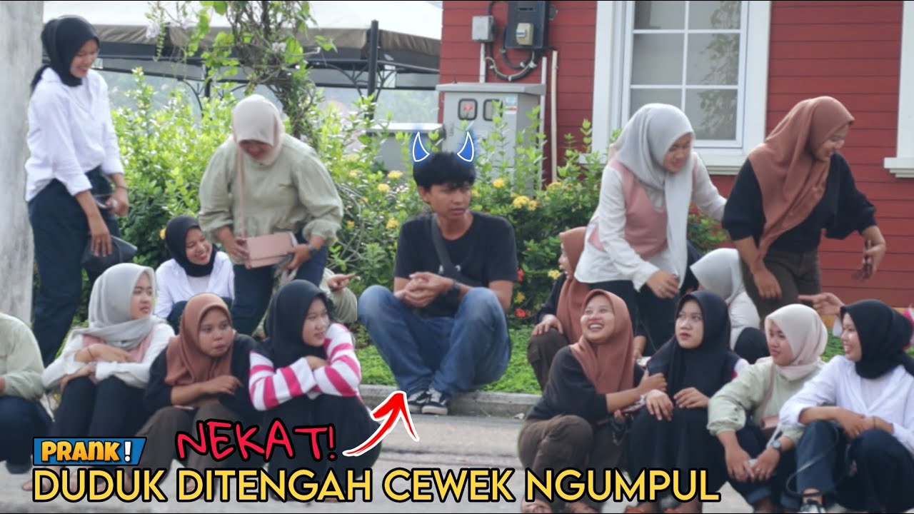 UJI NYALI! DUDUK DITENGAH CEWEK NGUMPUL - Part20