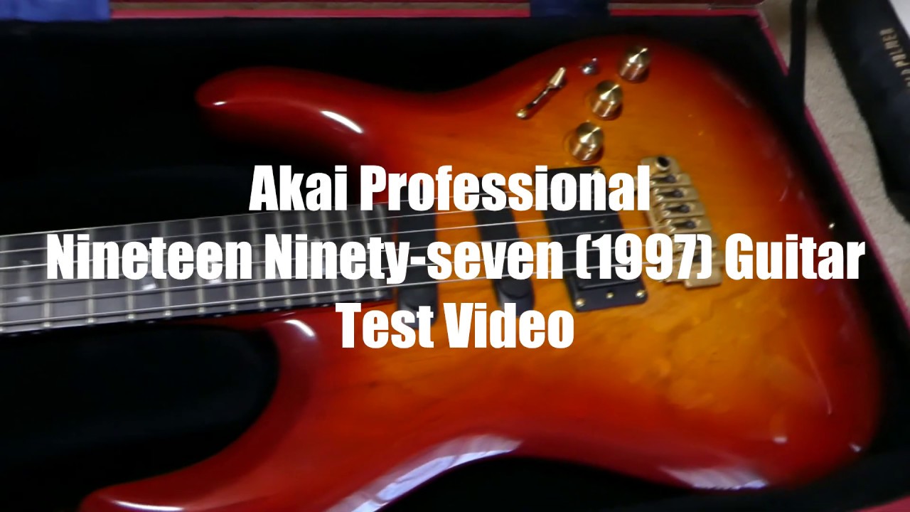 Akai Professional Nineteen Ninety seven Guitar Test Video - YouTube