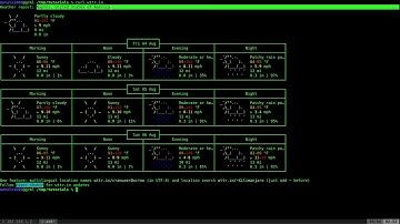 10 Graphical Weather in Your Linux Shell Tutorial