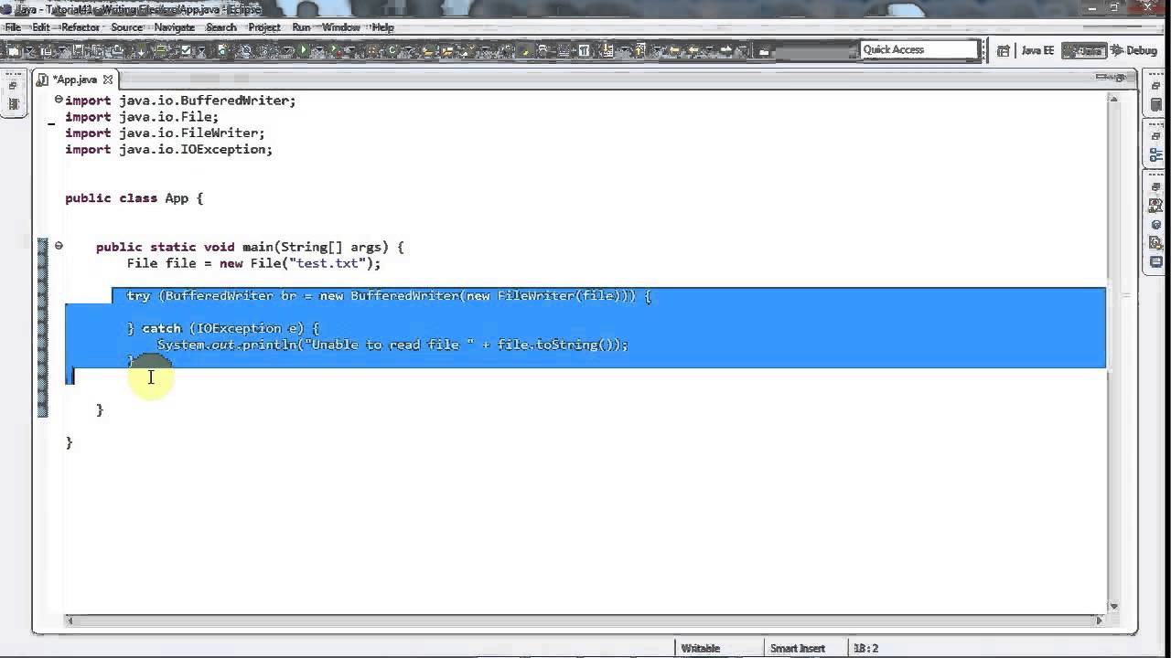 Tutorial 44 - Writing Text Files - YouTube