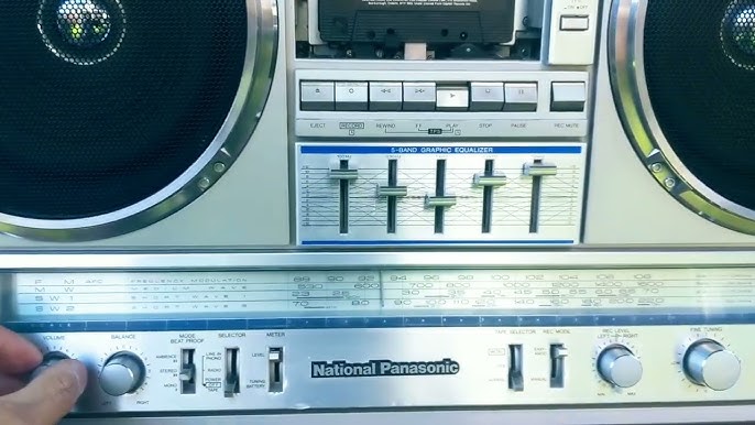 National Panasonic BoomBox RX-5350F Radio Iconic Ghetto Blaster Huge  Cassette