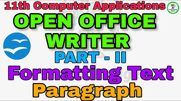 11th Computer Applications chapter 6 Formatting Text and Paragraph|Demo Session|