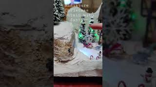 Santa's Sleigh at the Miniature Christmas Mountain 🎄 #shorts #christmas #diorama #mini