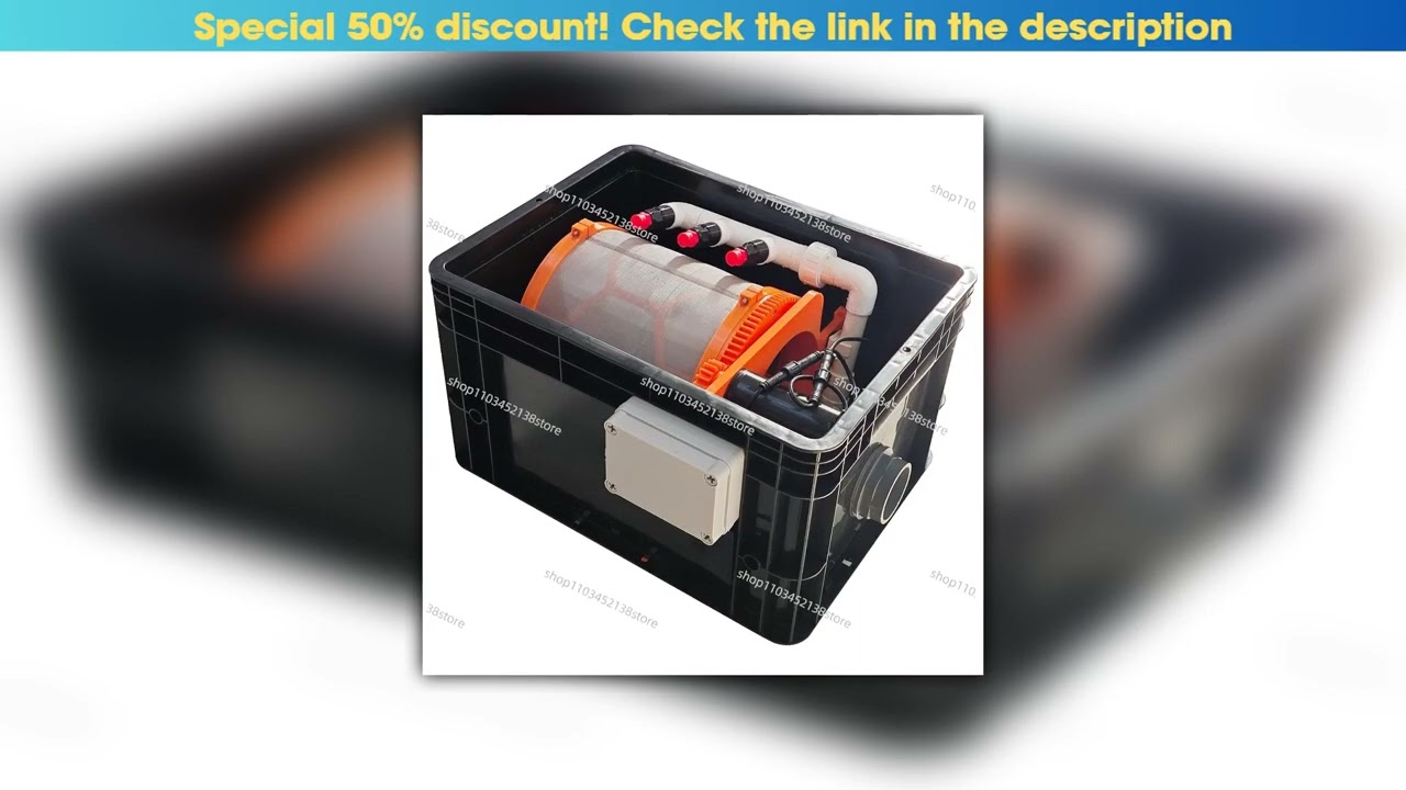 Exclusive Fish Tank Filter Automatic Backwash Sewage Circulation System 10000 Flow Fish Pond Conver