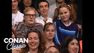 Andy's Little Sister Featuring Amy Poehler & Andy Daly | Late Night with Conan O’Brien