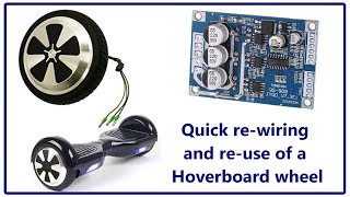 Quick rewire of a hoverboard wheel - $ave on your next robot project