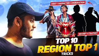 CS Peak 10x Fast Region Top 1😲How To Win Every CS RANK with random player Best Character Combination