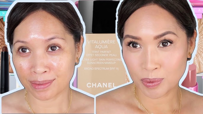 Chanel Vitalumière Aqua Ultra-Light Skin Perfecting Sunscreen Makeup Review