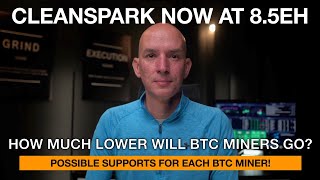 Cleanspark $CLSK Now 8.5eh\/s! How Much Lower BTC Miners Can Go? Possible Supports For Each Miner!