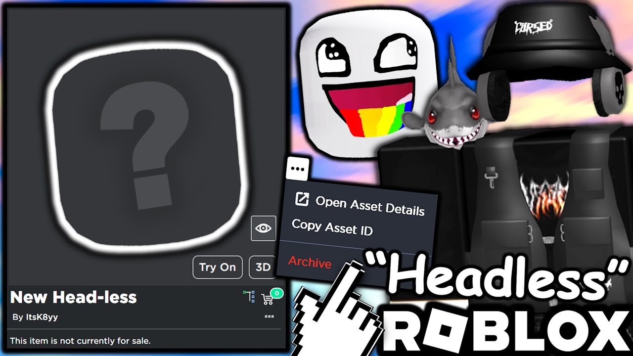 2D Noob Head (For Headless) - Roblox