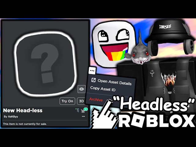 THE BEST FAKE HEADLESS HEAD AVATAR TRICKS! CHEAP! (ROBLOX) 