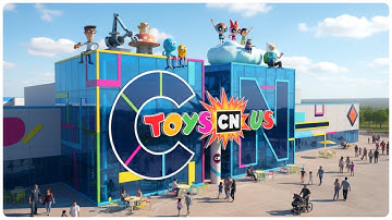 Animation TV channels as Toys "R" Us by AI