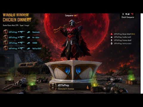A1 ISHWAR TOP 1 vs 4 conqueror Gameplay BGMI and the other one is there #jonathangaming on top apx 