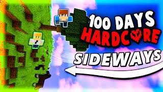 We Survived 100 Days with Sideways Gravity in Hardcore Minecraft