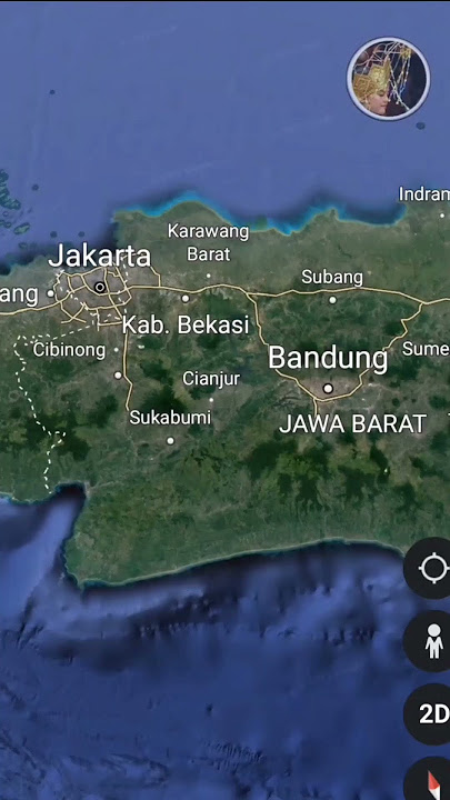 These Are the Most Populous Areas on Java Island According to Google Earth #shorts