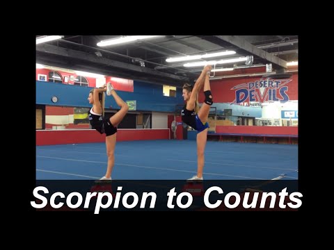 How to Pull the Scorpion Body Position | Cheerleading Stunt Stand