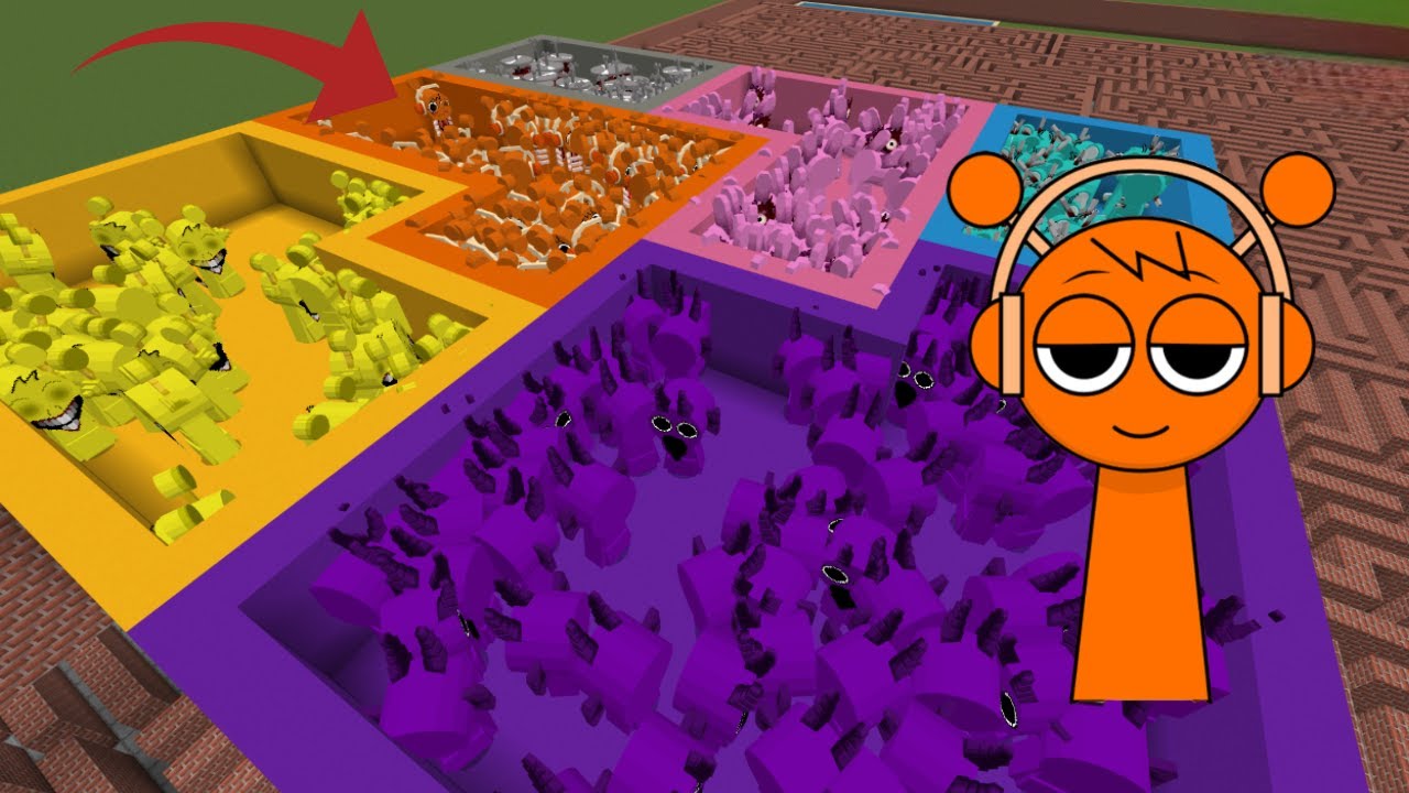 I Summon NEW Incredibox Sprunki in Maze Gmod Minecraft