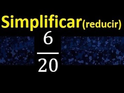 Video: ¿Cuál es la forma más simple de 6 20?
