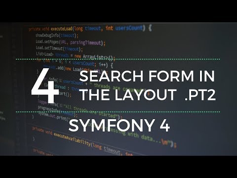 Symfony tutorial: Search form in layout .Pt2