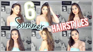 6 Easy Summer Hairstyles + How to Curl your Hair with a Straightener ft. ghd